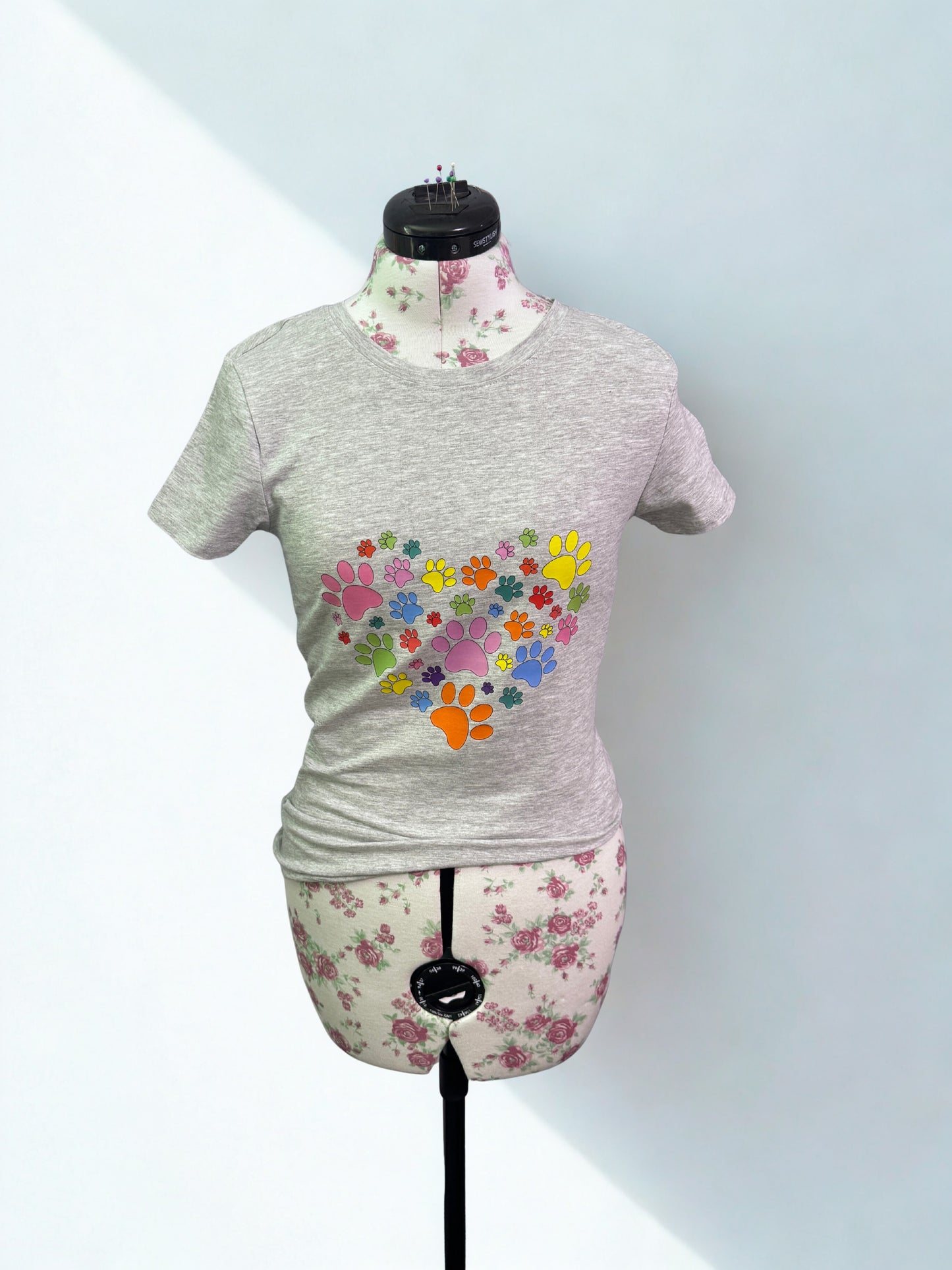 Hearts and Paws Print T-Shirt