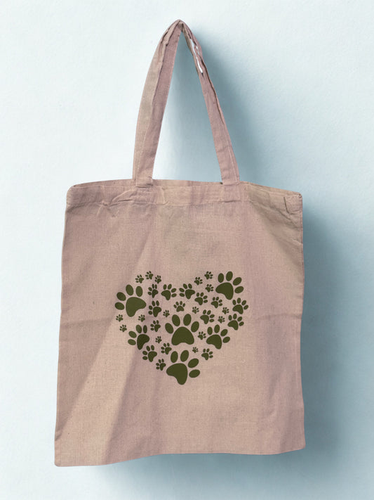 Hearts and Paws Tote Bag