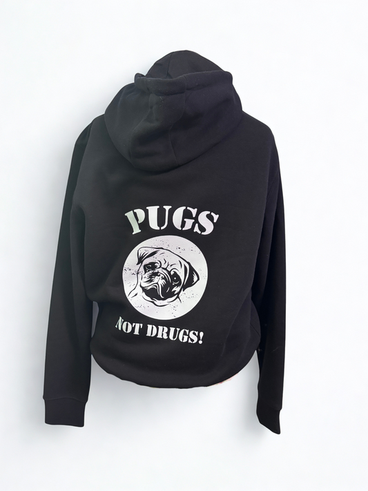 Pugs Not Drugs Hoodie