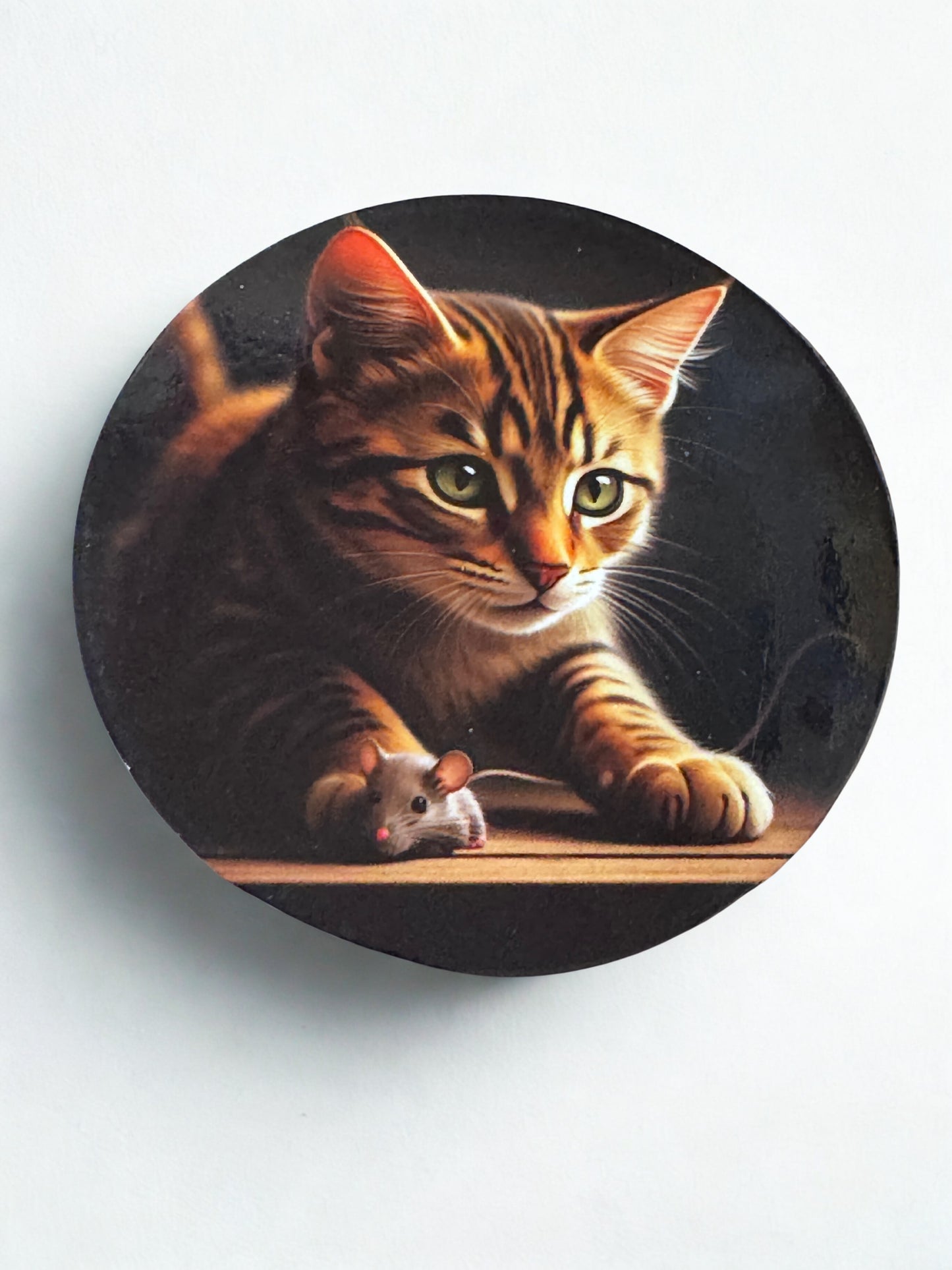 Cat and Mouse Fridge Magnet