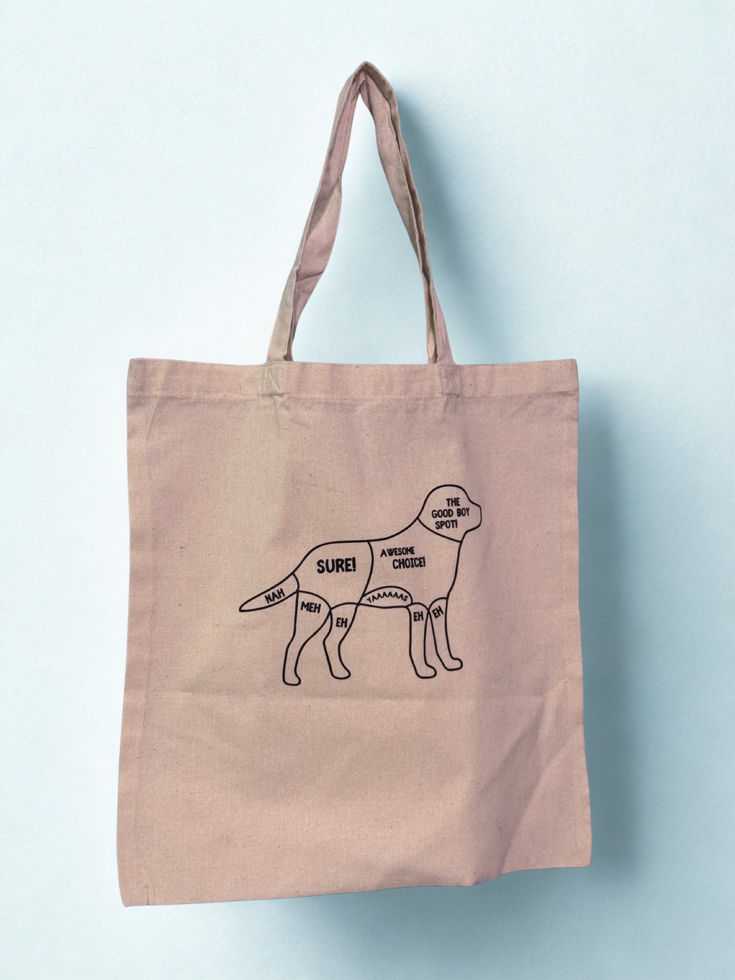 Dog Stroking Guide Tote Bag