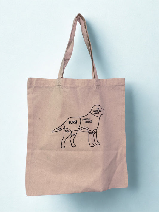 Dog Stroking Guide Tote Bag