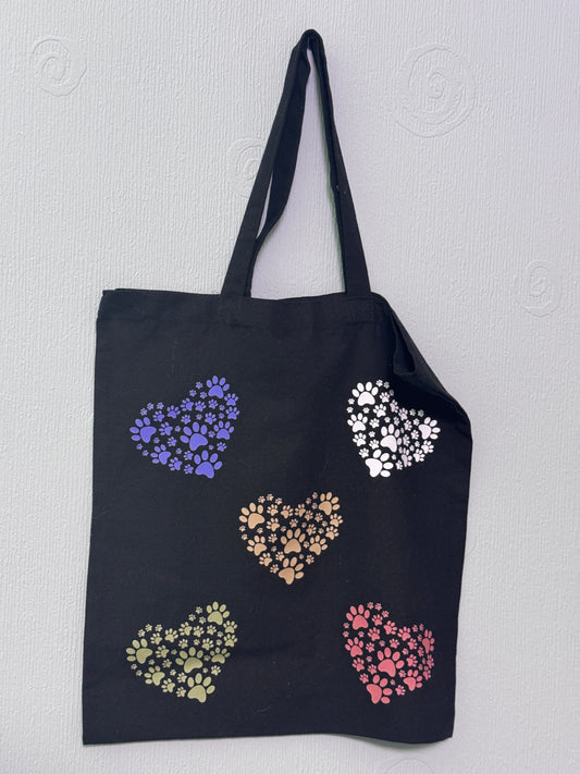 Hearts and Paws Tote Bag
